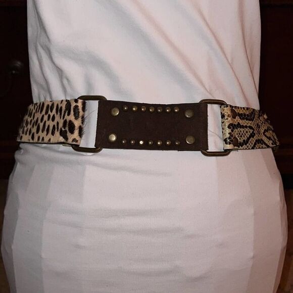 Leatherrock multitexture boho belt 32 - Picture 7 of 9